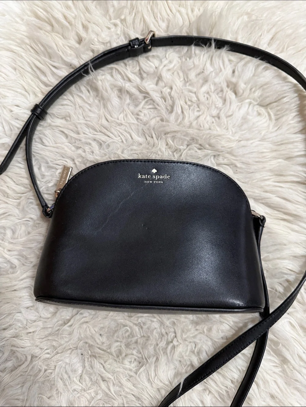 Kate Spade Kali‎ Small Dome Crossbody Leather Black